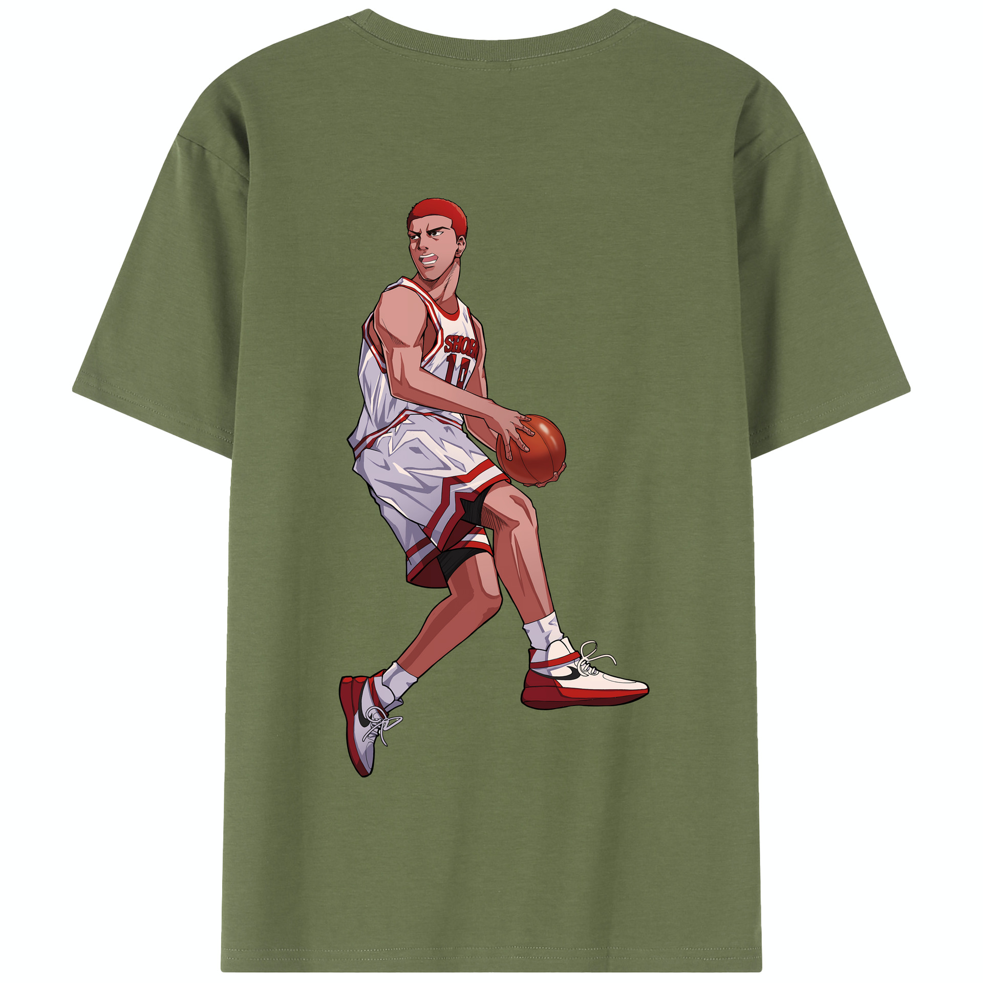SLAM DUNK／スラムダンク 綿100％半袖Tシャツ（背面プリント）